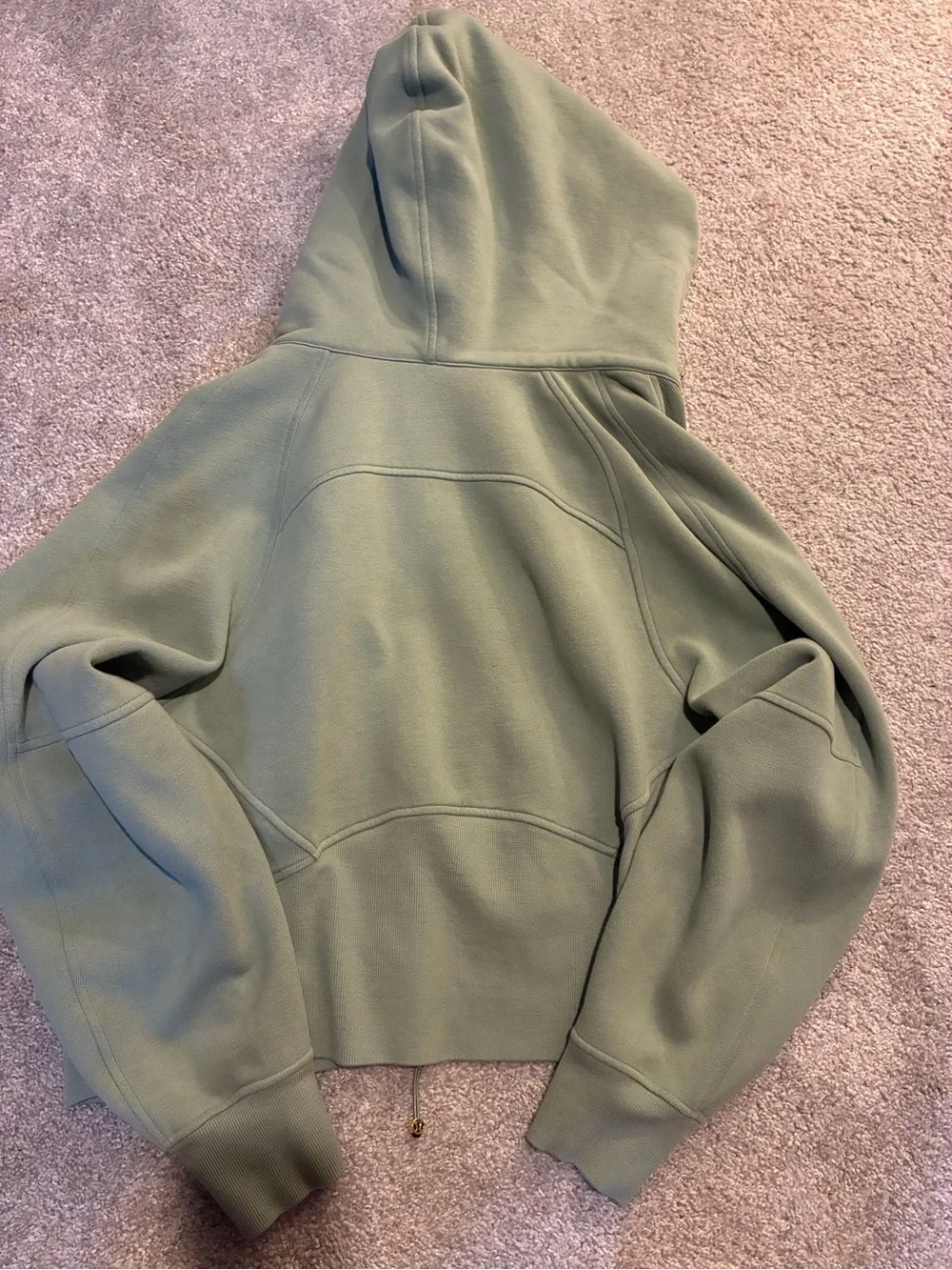 Scuba oversized full zip - light green - M/L